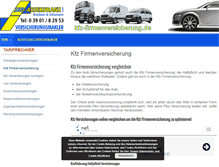 Tablet Screenshot of kfz-firmenversicherung.de